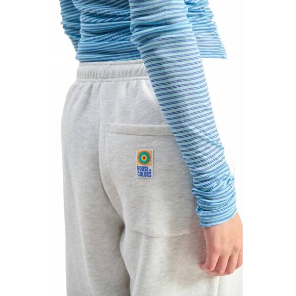 NEW AMERICAN VINTAGE baptown relaxed joggers in heather grey - Picture 6 of 8